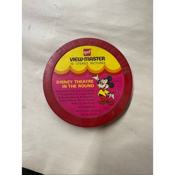 GAF Walt Disney Theatre in the Round View Master Reel Set With Mickey Mouse Case - Picture 2 of 10